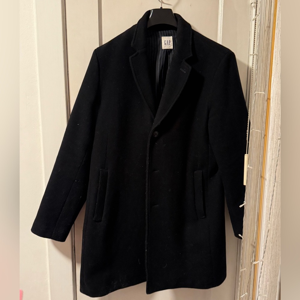 Gap Men’s dress coat, black